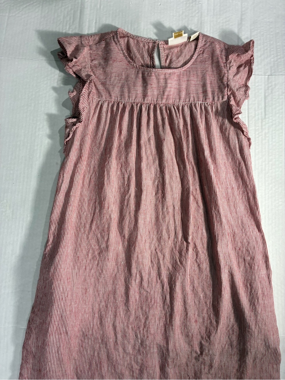 CYNTHIA ROWLEY LINEN STRIPPED DRESS - Picture 3 of 16